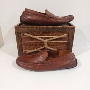 Men’s Clarks Slip On Penny Driving Loafers Sz 12